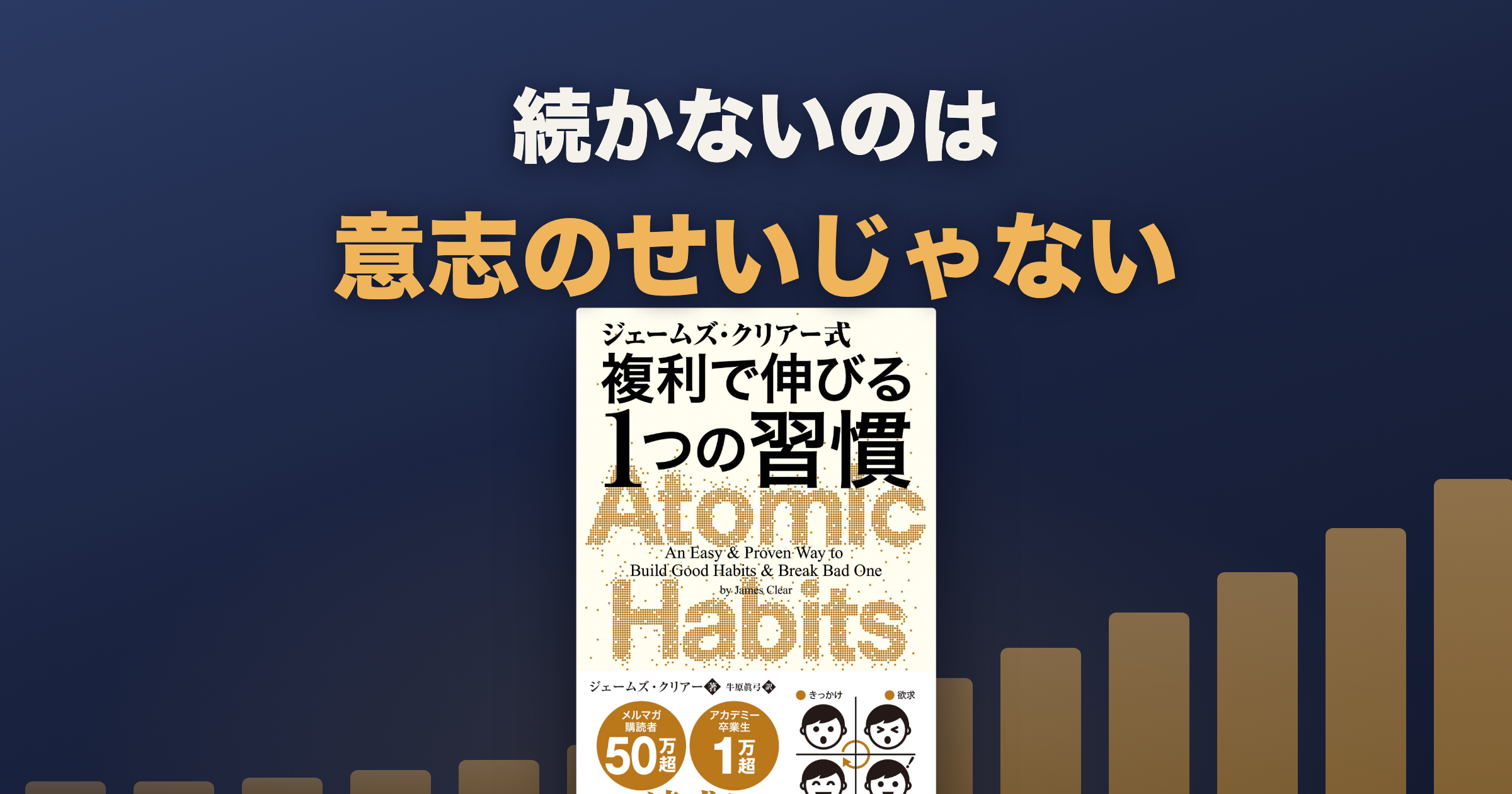 複利で伸びる1つの習慣は続かない?小さく始める読み方
