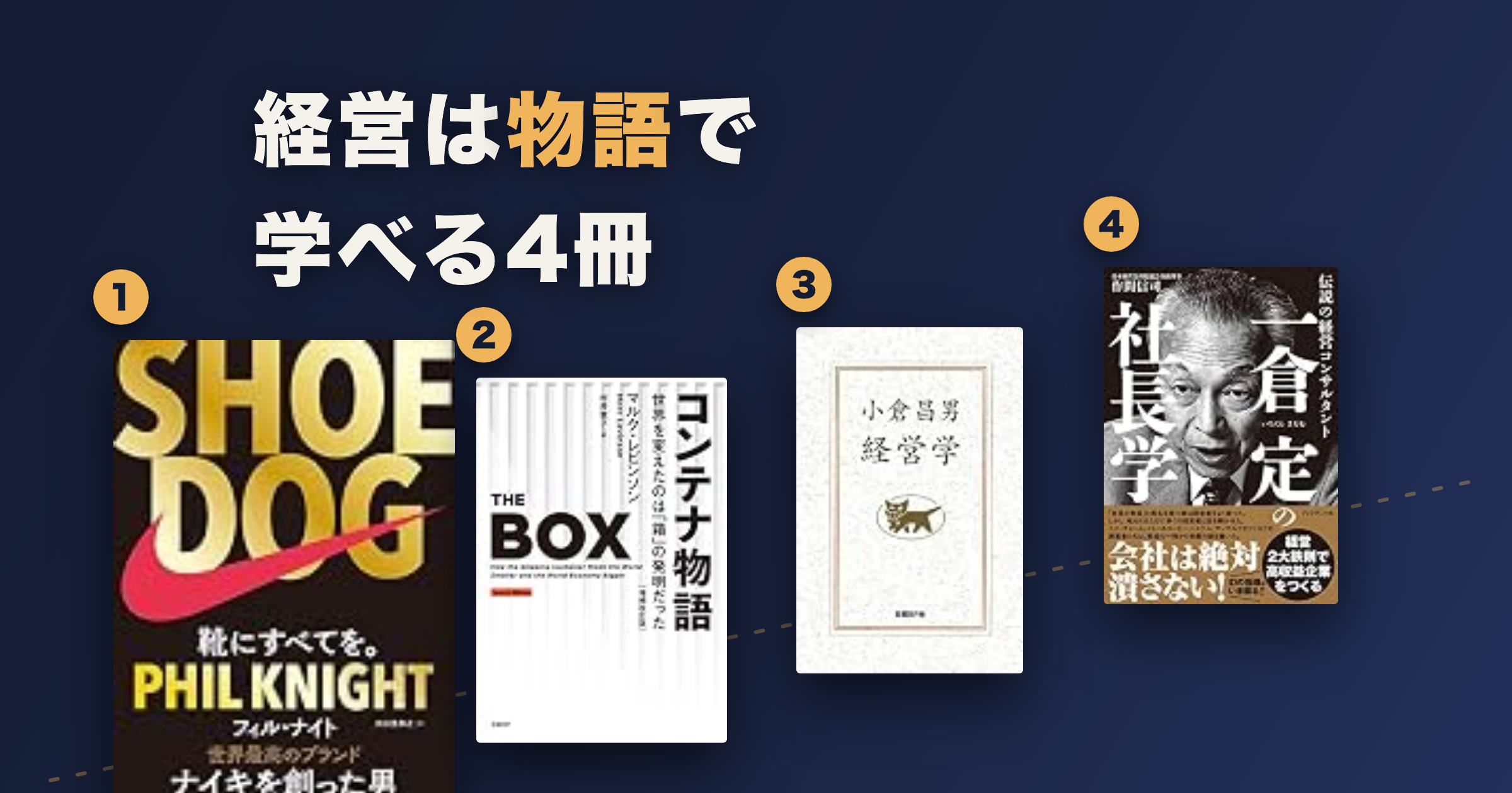 経営ノンフィクションの名著おすすめ|物語で読む4冊の順番