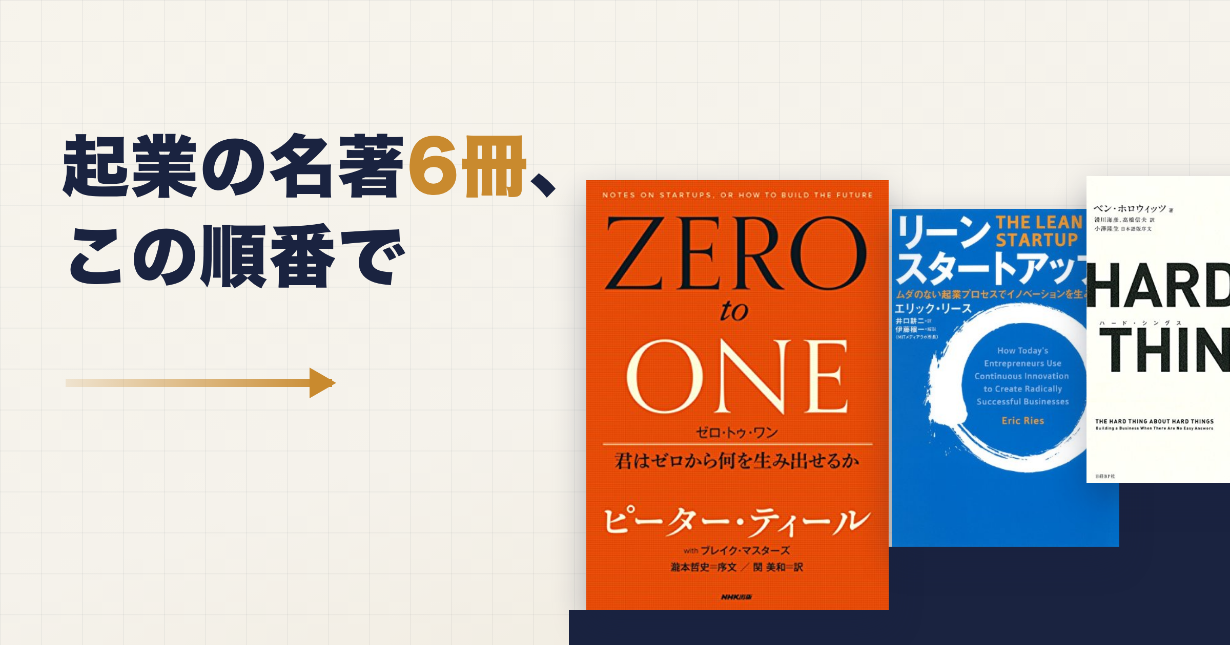 スタートアップの名著おすすめ|起業の時間軸で読む6冊の順番